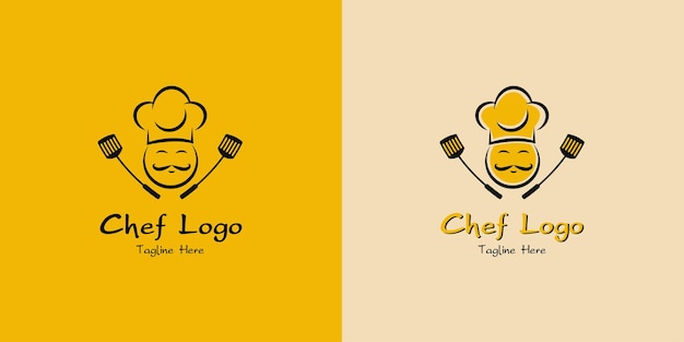 요리사 레스토랑 로고 디자인 서식 파일