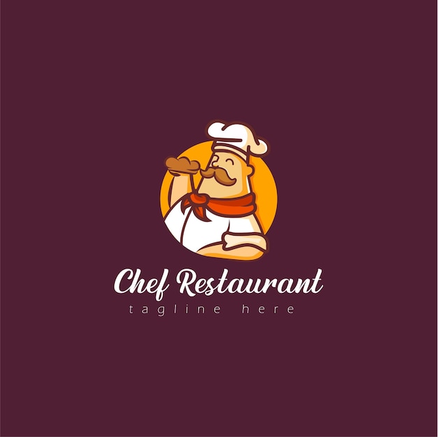 Дизайн логотипа ресторана шеф-повара