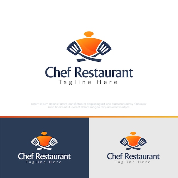 Chef restaurant logo