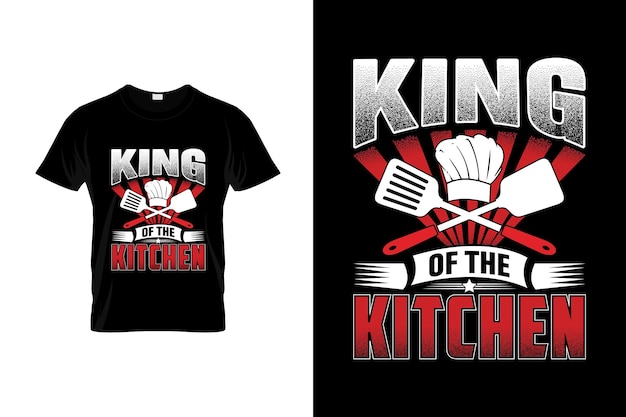 Vettore design di t-shirt da chef o design di poster da chef o design di magliette da chef