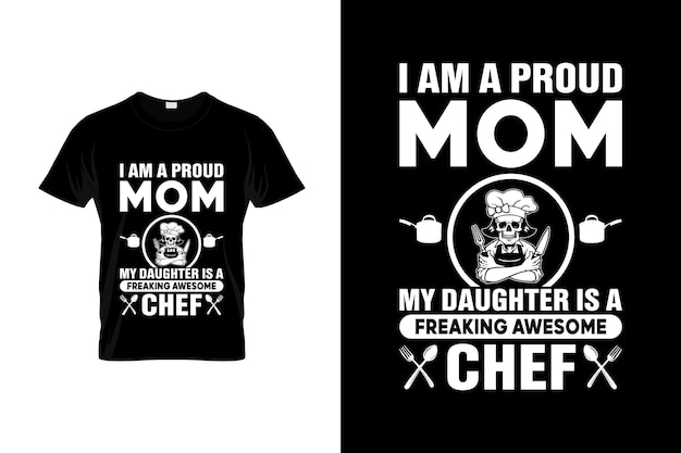 Vector chef t-shirt design or chef poster design or chef shirt design