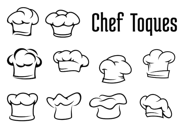 Chef traditional toques caps and hats