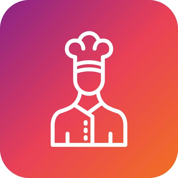 Chef Vector Icon Design Illustratie
