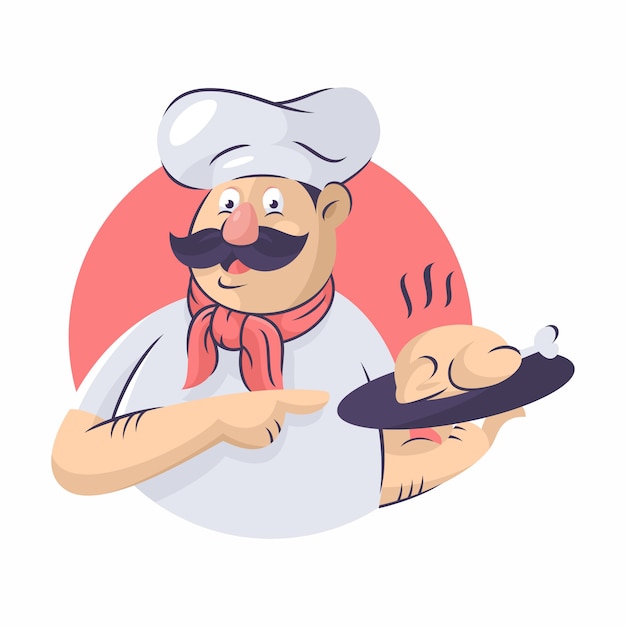 Chef vector icon illustration