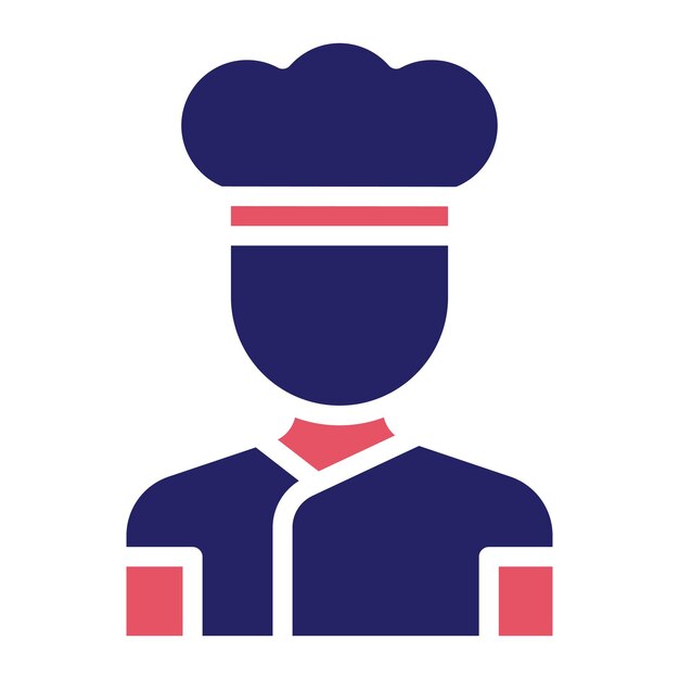 Chef vector icoontje illustratie van Food Delivery icoonset