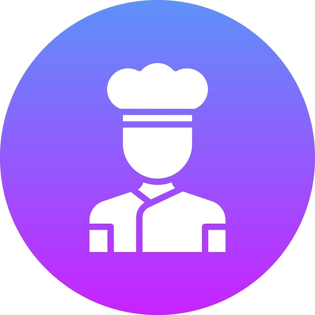Chef vector icoontje illustratie van Food Delivery icoonset