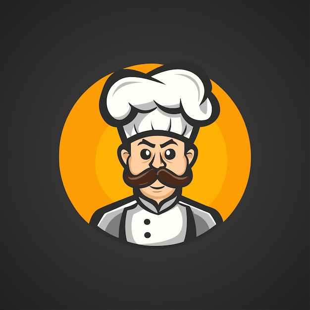 chef vector illustration esport mascot logo