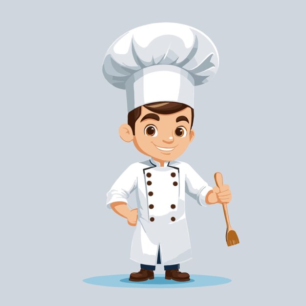 Vector chef vector on a white background