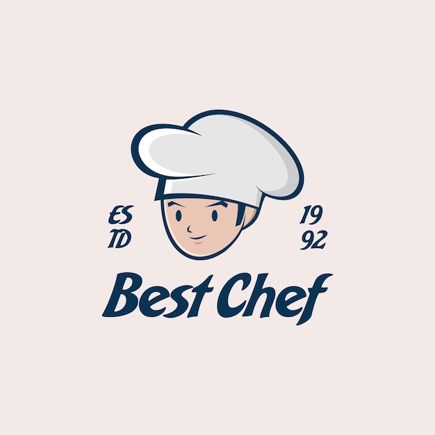 chef vintage logo design vector illustration