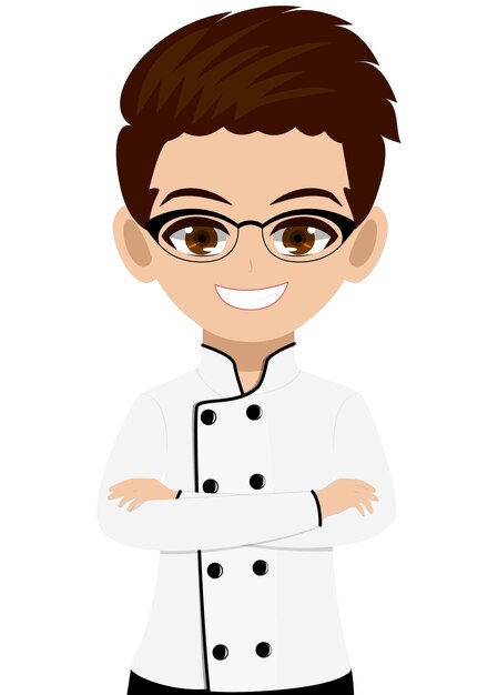 Chef with Confident Smile and Cross Arms