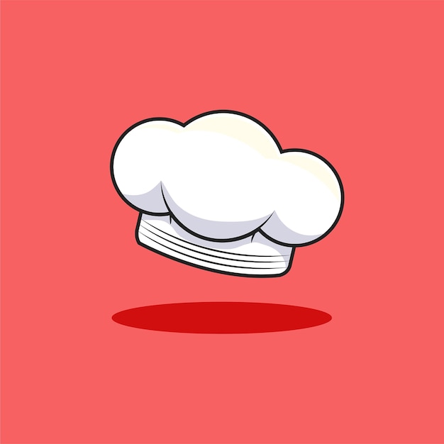 Chefs Hat Character Vector illustration food work