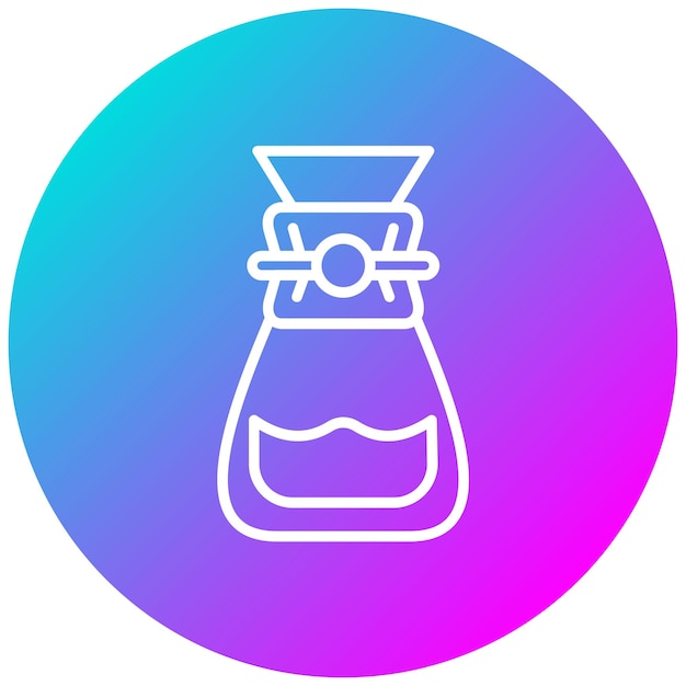 Vector chemex vector icon can be used for coffee shop iconset