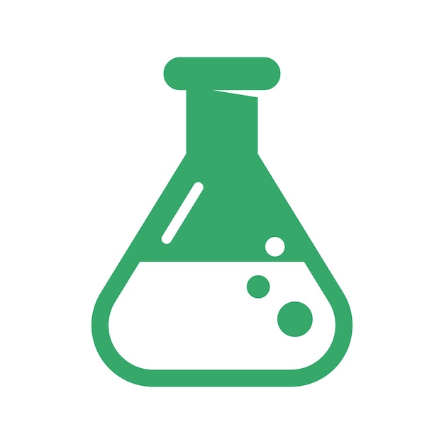 Vector chemical bottle design icon illustration