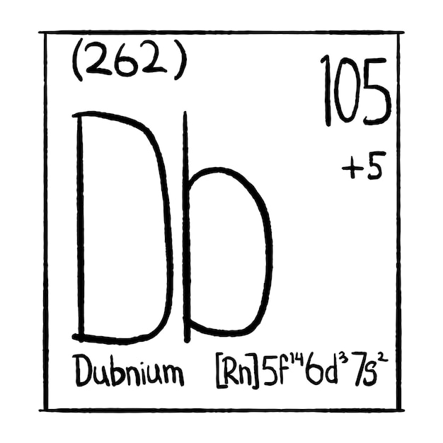 Vector chemical elements hand drawn vector icon