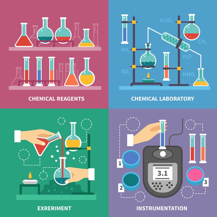 Vector chemical laboratory concept