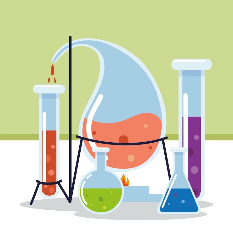 Vector chemical laboratory science