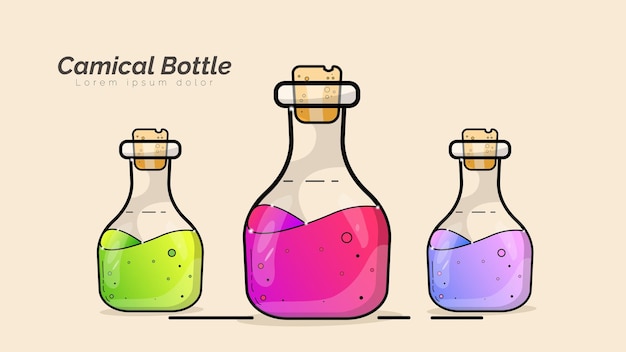 chemical liquid tube bottle design