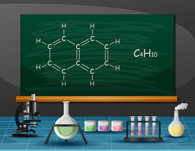 Attrezzature chimiche e molecolari in laboratorio