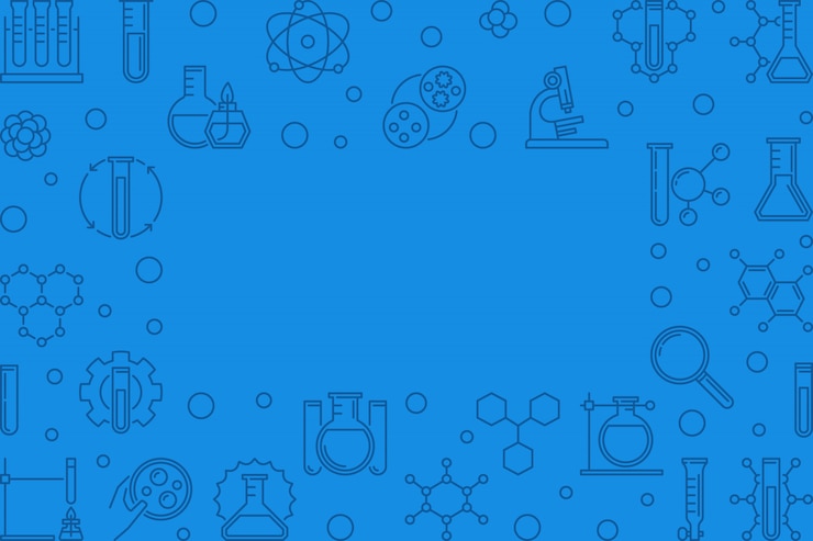 Vector chemical outline outline icons