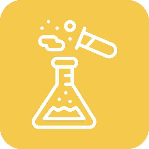 Chemical Reaction vector icon illustration of Chemistry iconset