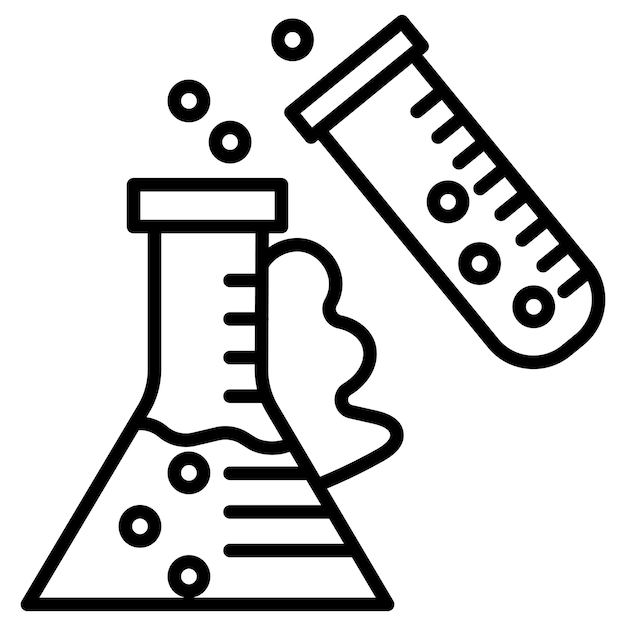 Chemical Reaction Vector Illustration