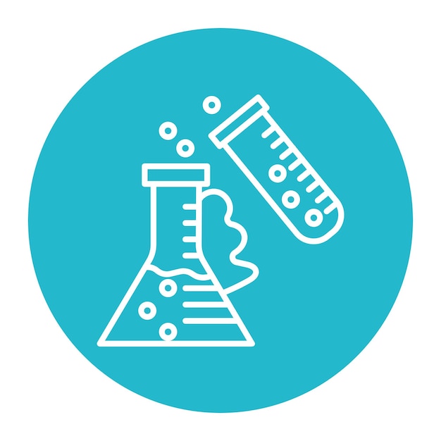 Chemical reaction vector illustration