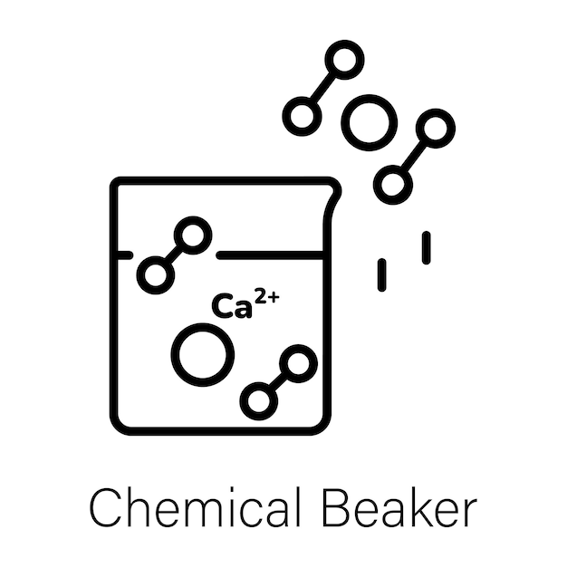 Vector a chemical test by chemical