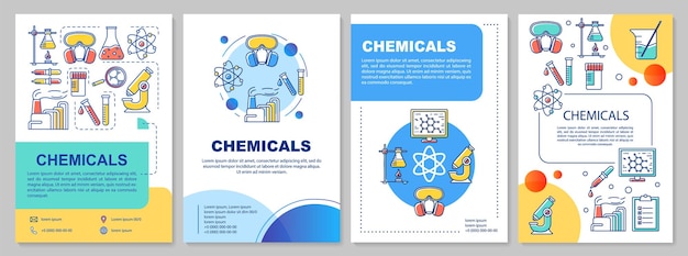 Vettore layout del modello dell'industria chimica