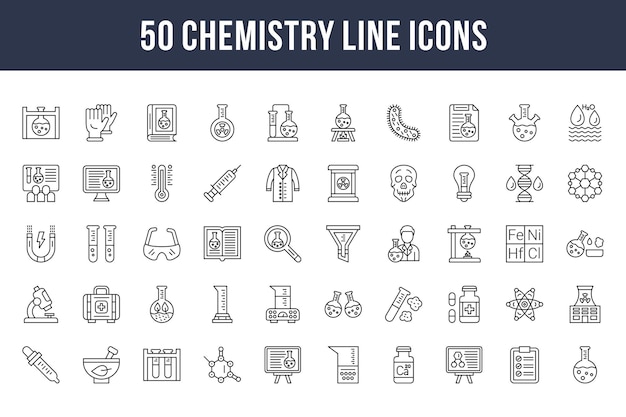 Chemie Lijn Pictogrammen