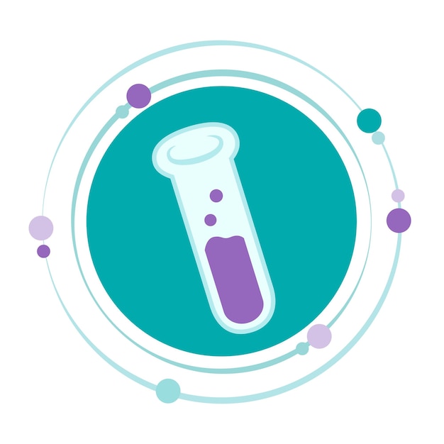 Chemie wetenschap vector illustratie grafisch pictogram