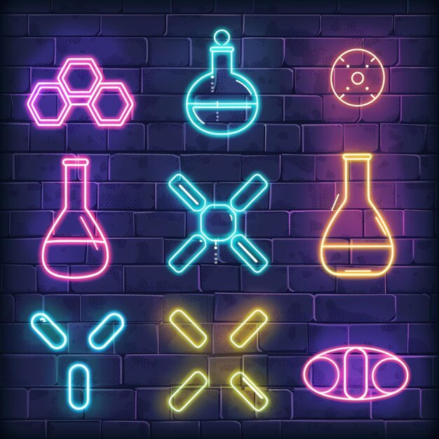 Chemische Iconen Vector