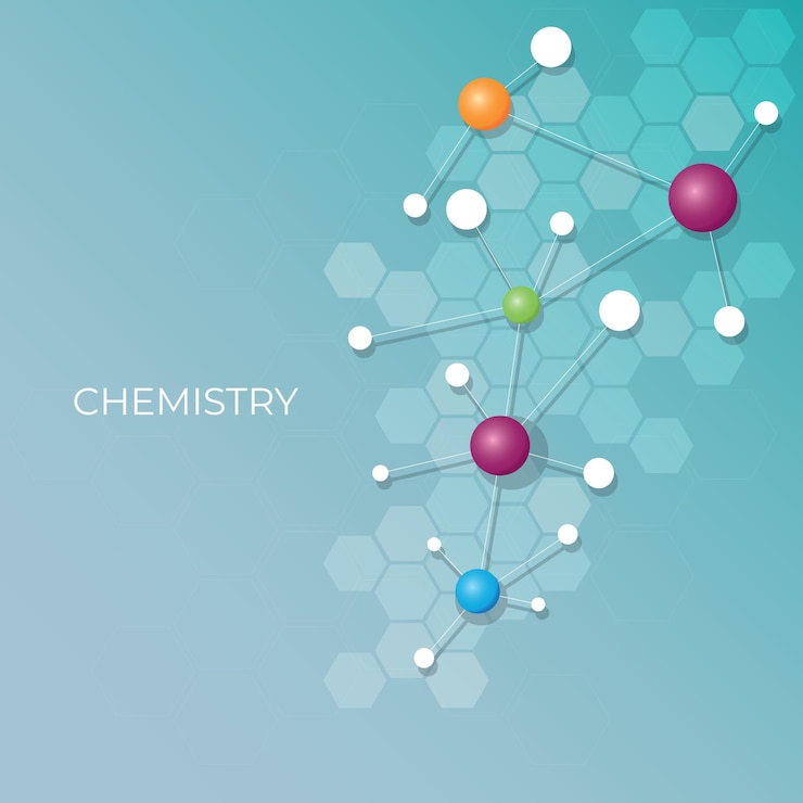 Vector chemische moleculen vector achtergrond geïsoleerde achtergrond