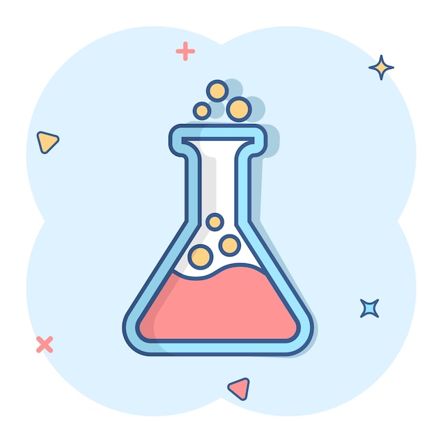 Premium Vector | Chemistry beakers sign icon in comic style flask test tube vector cartoon illustration on white isolated background alchemy business concept splash effect Premium Vector | Chemistry beakers sign icon in comic style flask test tube vector cartoon illustration on white isolated background alchemy business concept splash effect