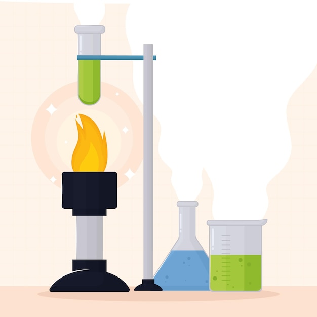 Vector chemistry illustration design