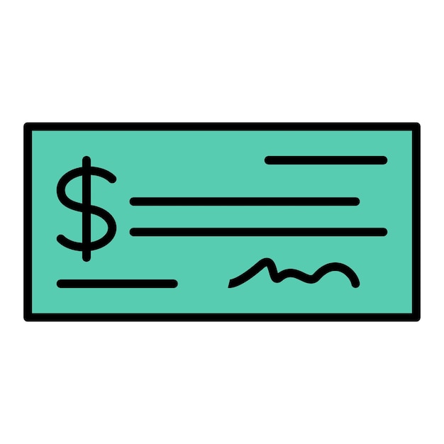 Vector cheque icon