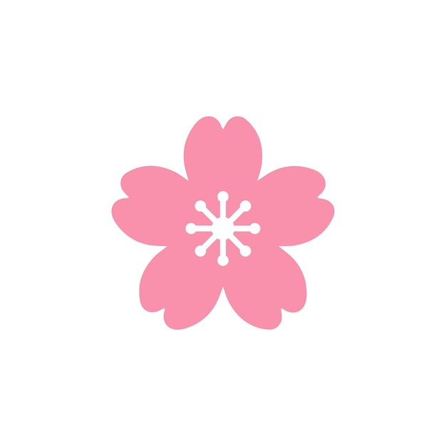 Cherry blossom icon Vector sakura illustration