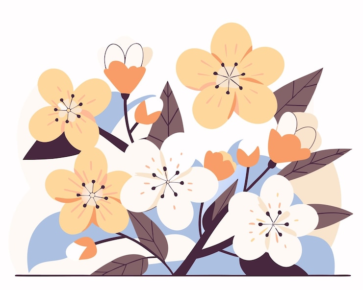 Vector 樱花图