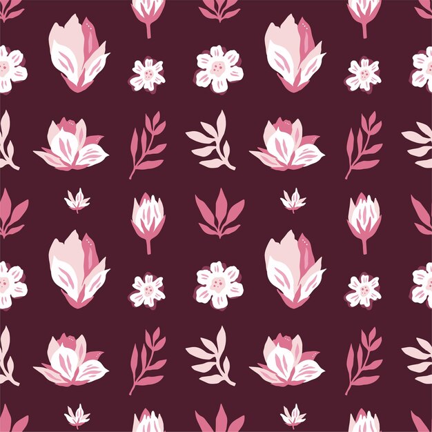 Vector cherry blossom pattern