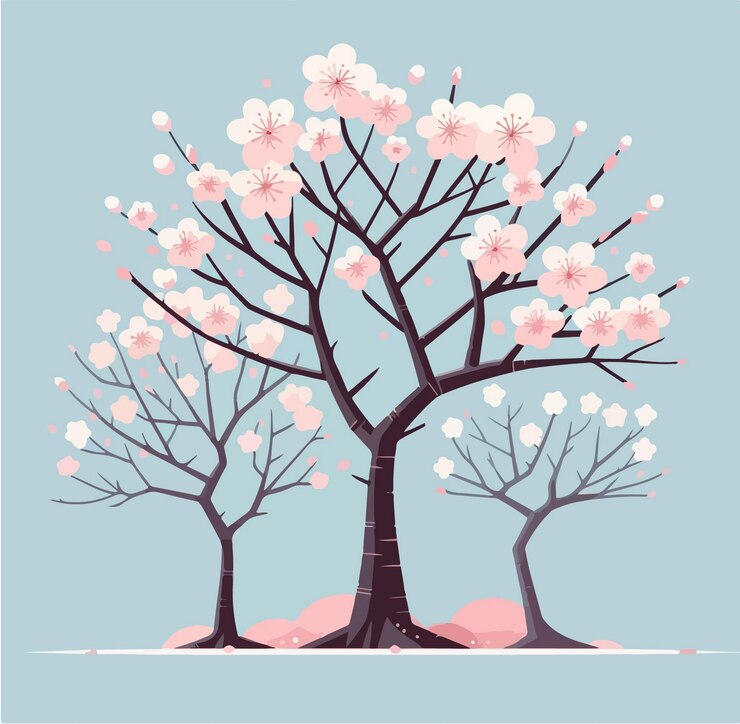 Vector cherry blossom vector art