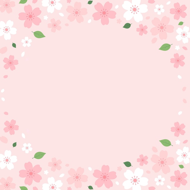 Cherry Blossoms background vector illustration