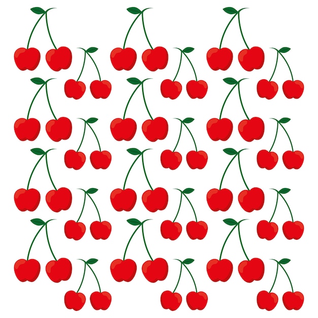 Cherry fruit achtergrondontwerp