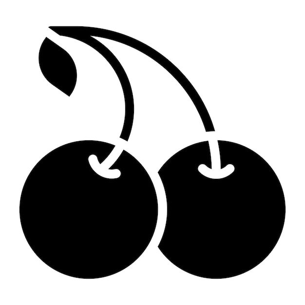 Vector cherry icon vector image can be used for casino