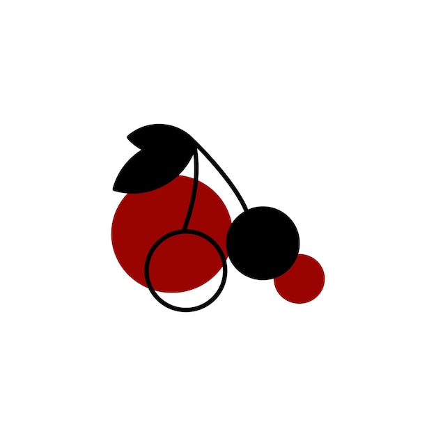 Vector cherry icon