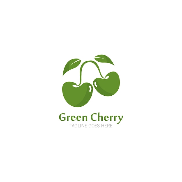 Cherry logo vector icon