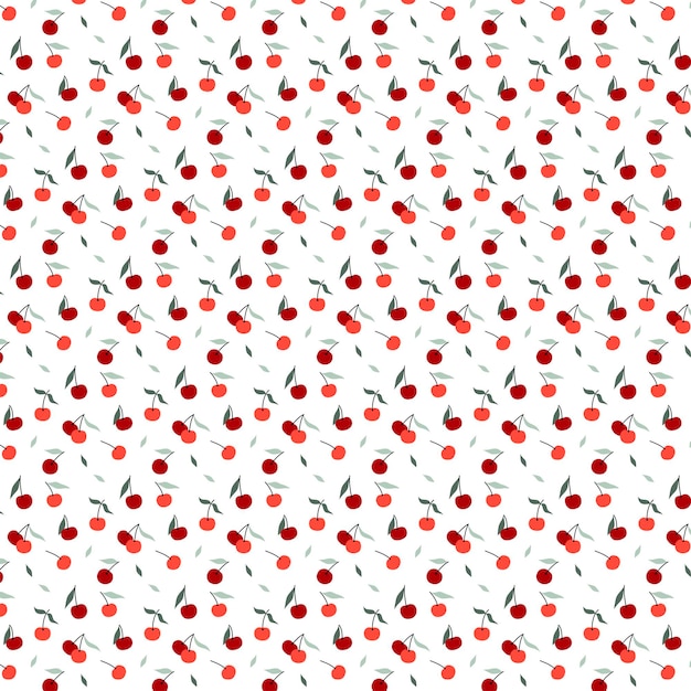 Vector cherry pattern