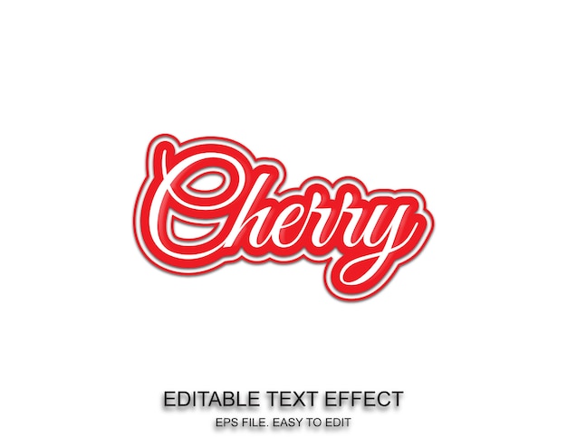 Cherry tekst effect stijl