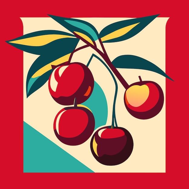 Vector cherry vector illustration
