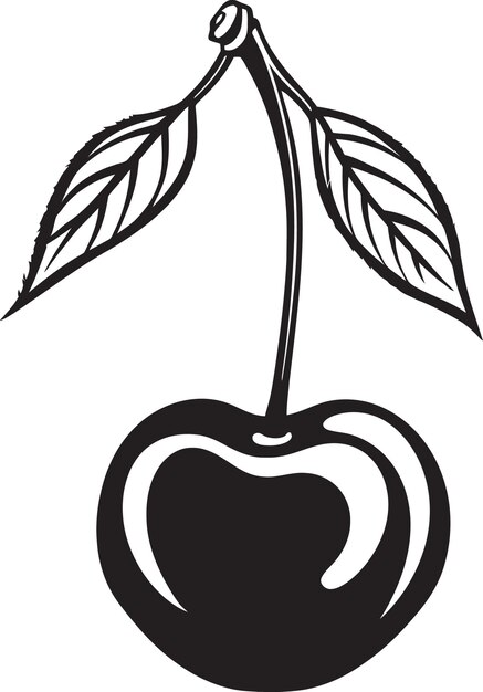 Vector cherrycraft dynamic vector cherry emblem redfruitmark precision cherry vector logo