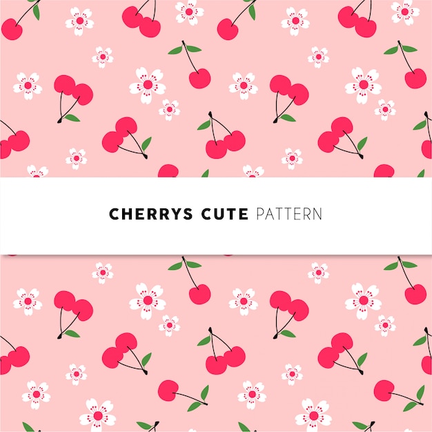 Cherrys cute pattern