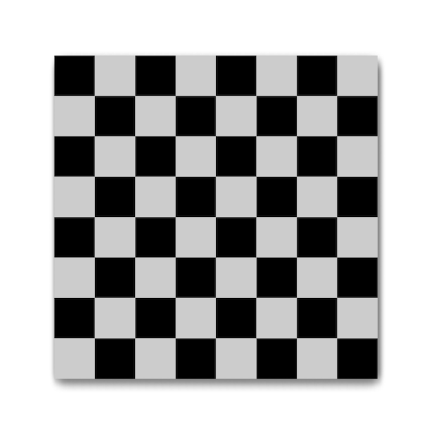 Vector chess board icon with shadow under vector illustration